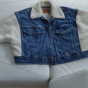 Levis sherpa and denim jacket